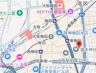 事務所地図 大阪市北区曾根崎2-8-5
